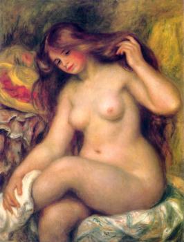 皮埃爾 奧古斯特 雷諾阿 Bather with Blonde Hair 皮埃爾 奧古斯特 雷諾阿 Bather with Blonde Hair